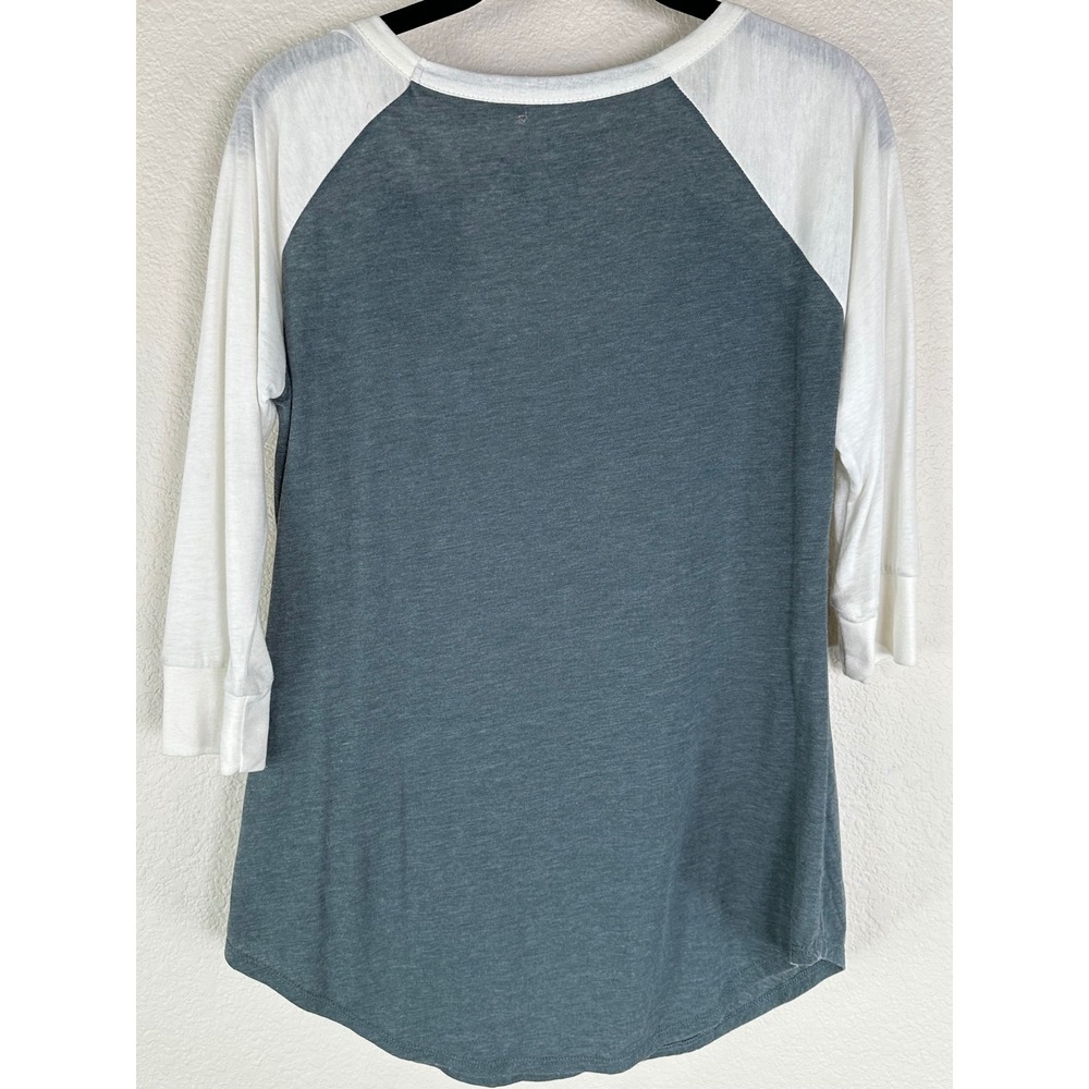 Chaser Grateful Dead Raglan Tee Small Deadhead Graphic 3/4 Sleeve Heather Green - Picture 4 of 9